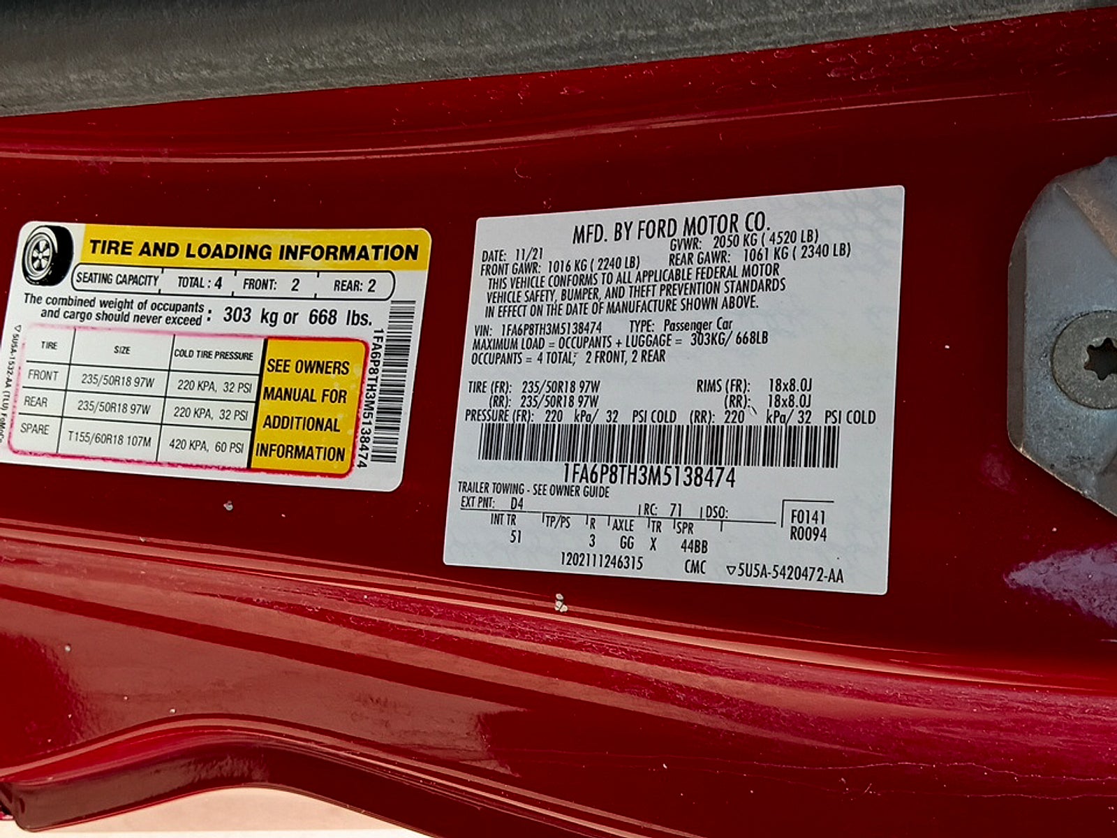 2021 Ford Mustang EcoBoost Premium Fastback