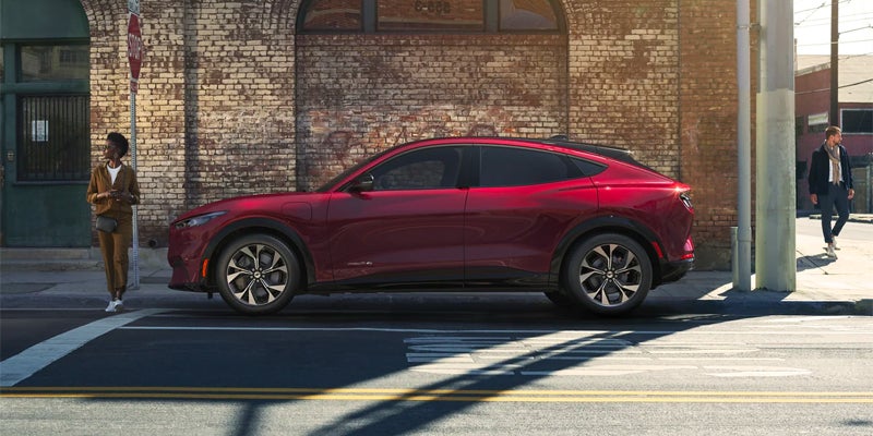2023 Ford Mustang Mach-E parked on road
